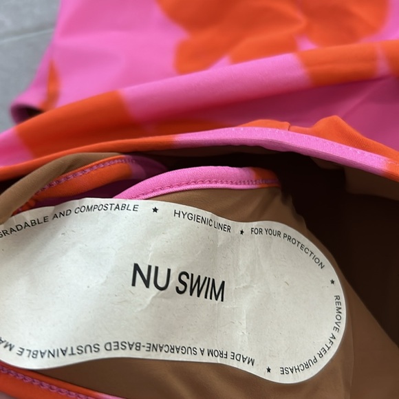 Nu Swim NWT Floral One Piece Swimsuit Pink - Picture 5 of 7